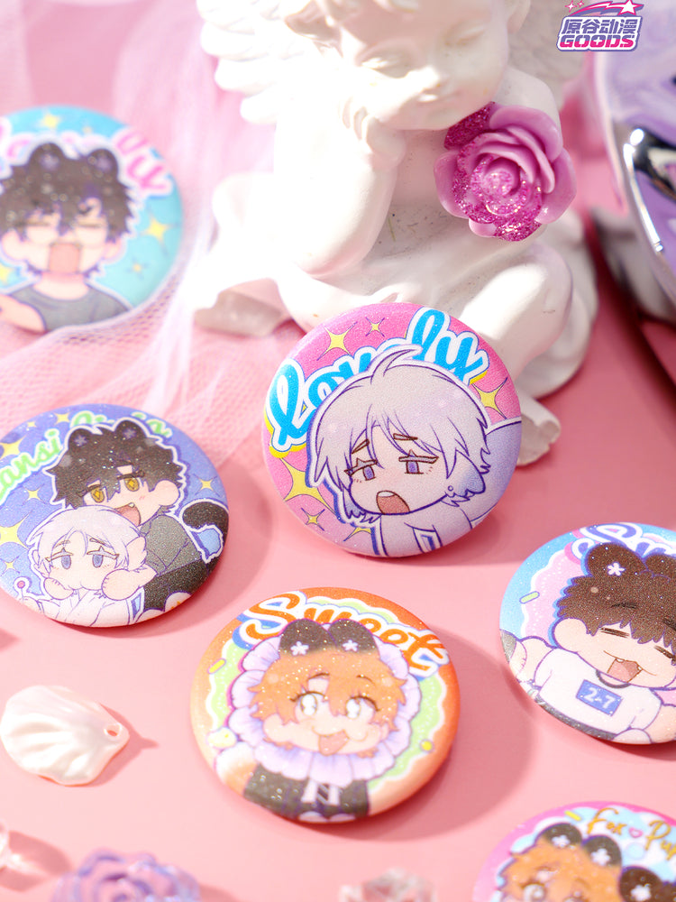 Lying Puppies Will Be Eaten | Xue Gao Dou Dou Series Chibi Badge Set