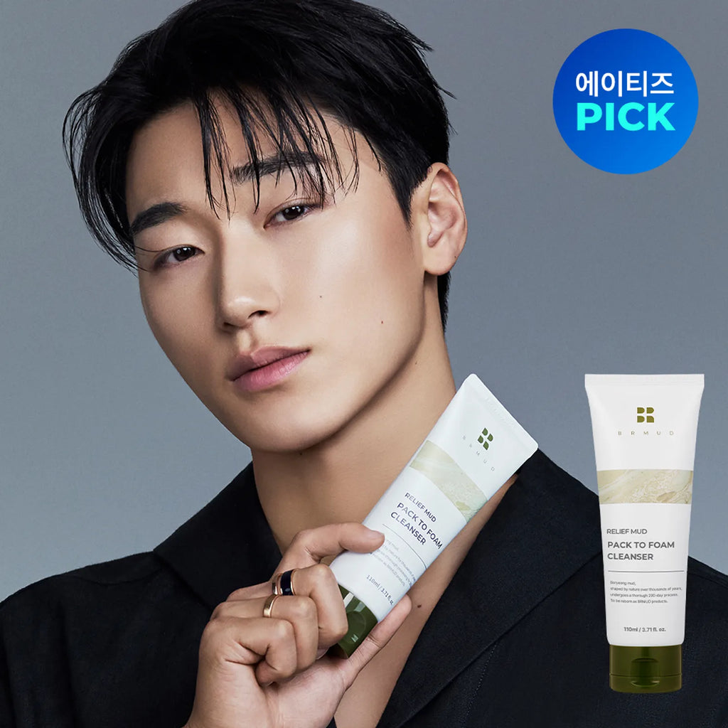 [ATEEZ PICK] BRMUD Relief Mud Pack To Foam Cleanser 110mL