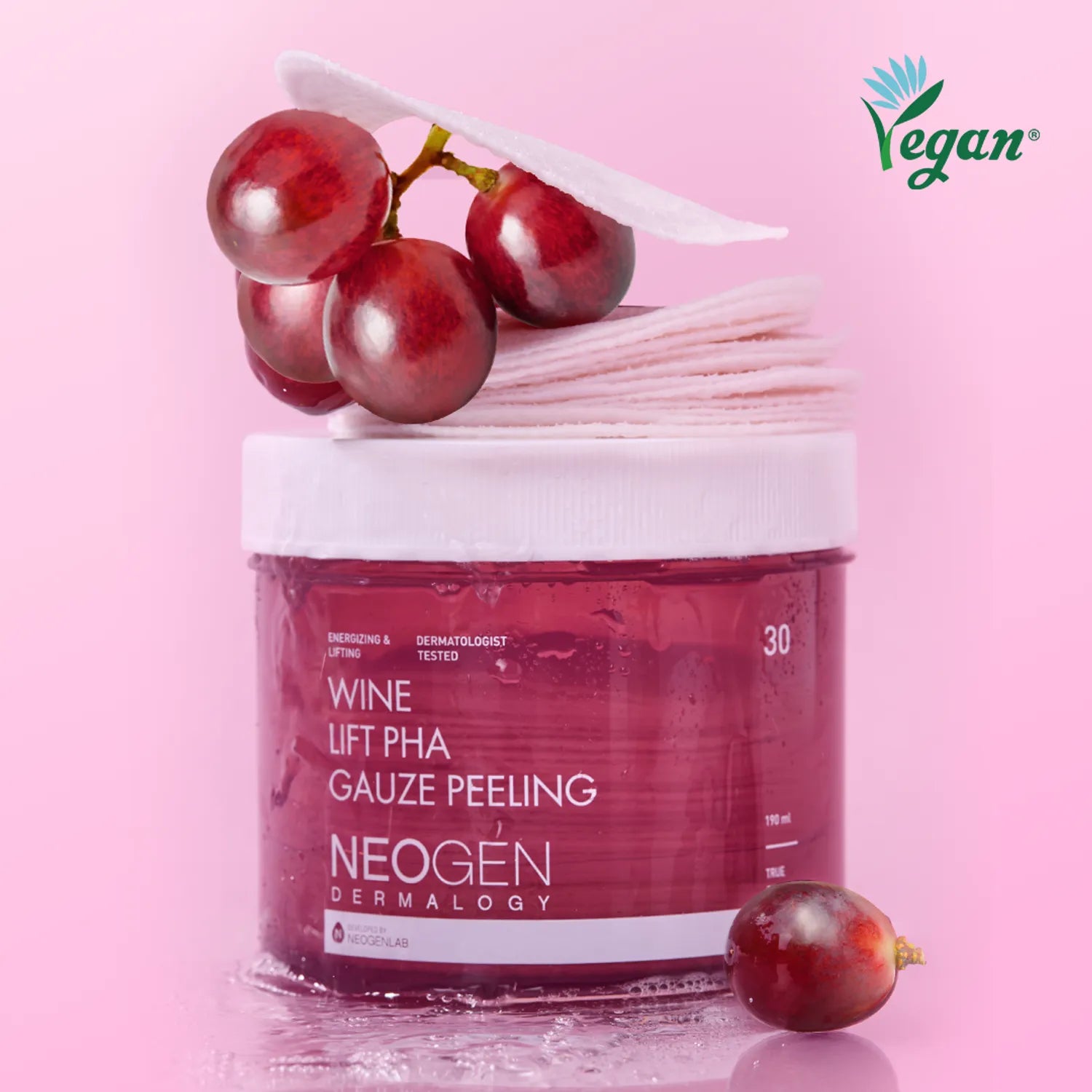 Neogen Dermalogy Wine Lift PHA Gauze Peeling 30 Sheets