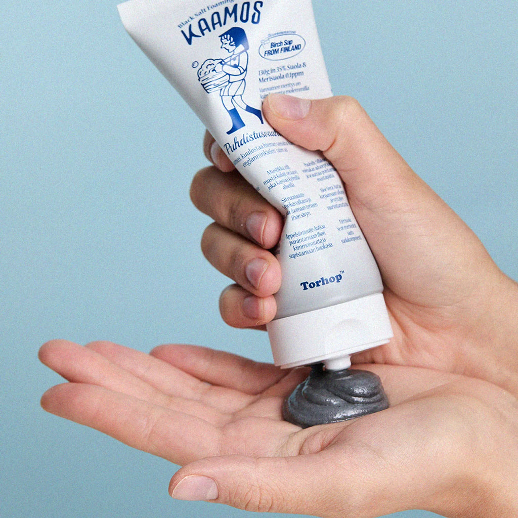 [MOOMIN EDITION] Torhop Kaamos Black Salt Foaming Cleanser 130g Set (+Moomin Travel Pouch)