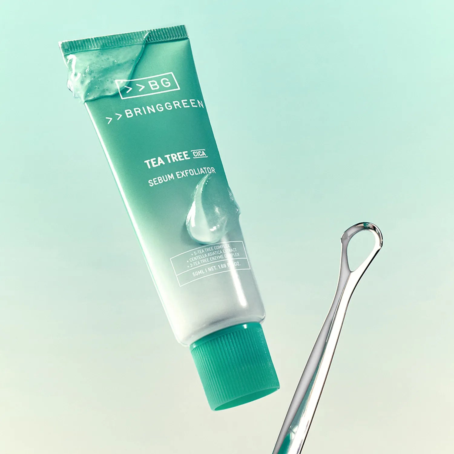 BRINGGREEN Tea Tree Cica Sebum Cleansing Gel 50ml Set (+Sebum Cleaner)