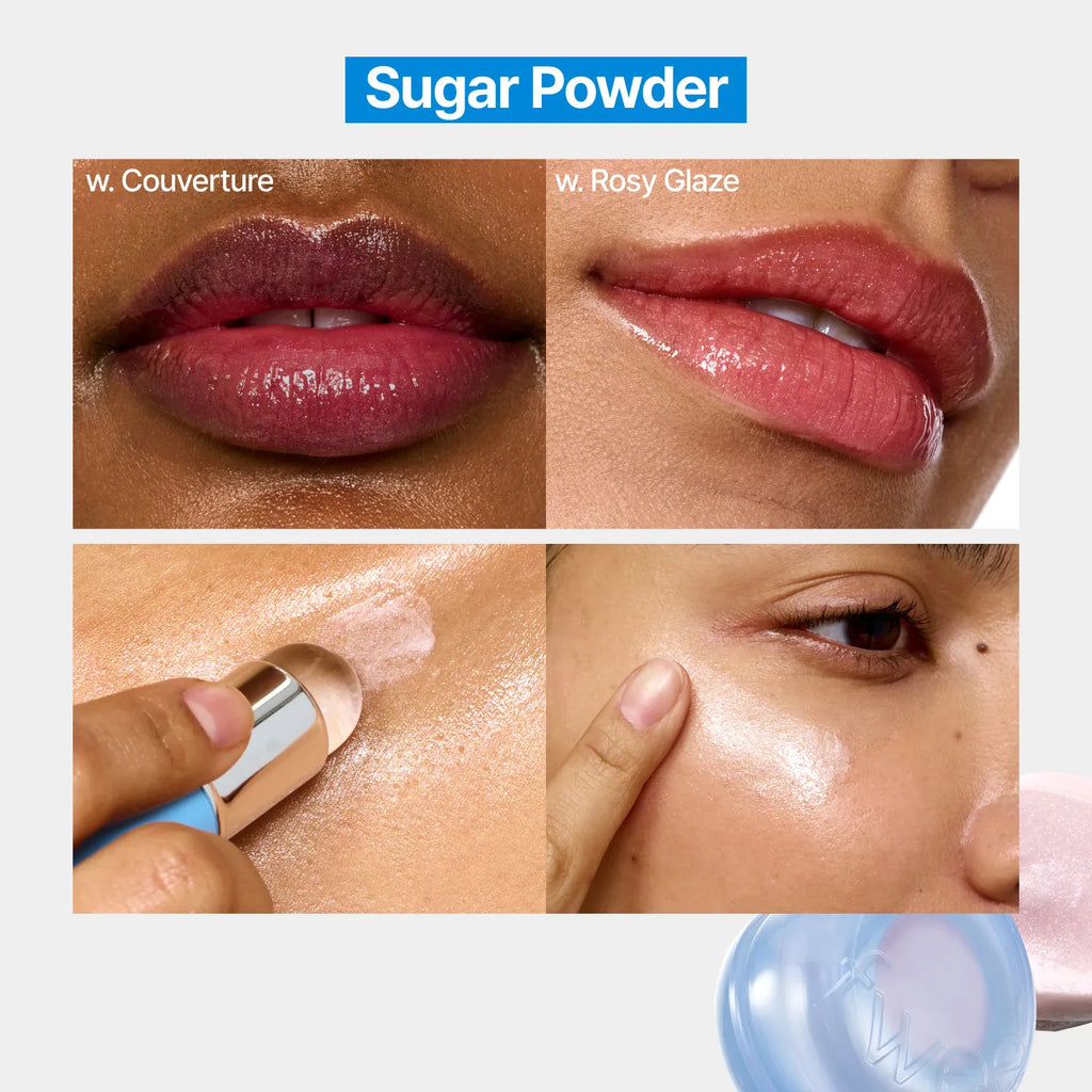 fwee TRIPLE Lip&Cheek Pots & Jumbo Brush Set (2 options)
