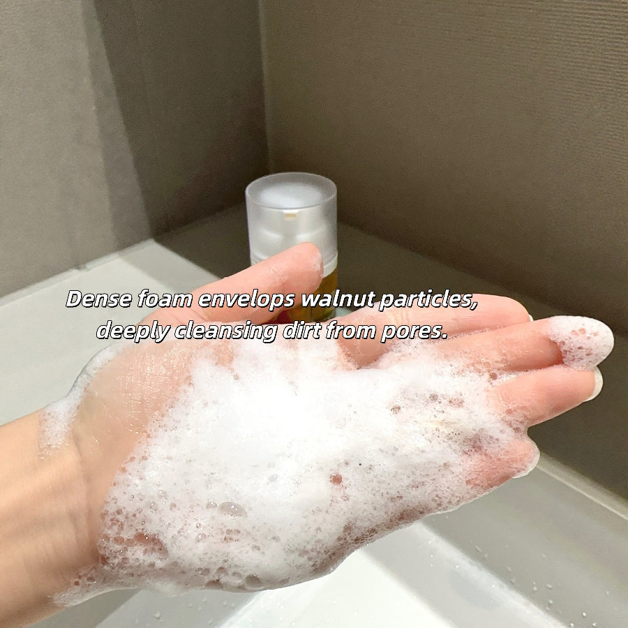Cocochi Walnut Cleansing and Healing Amino Acid Facial Cleanser, foaming, gentle, removes blackheads, 120ml