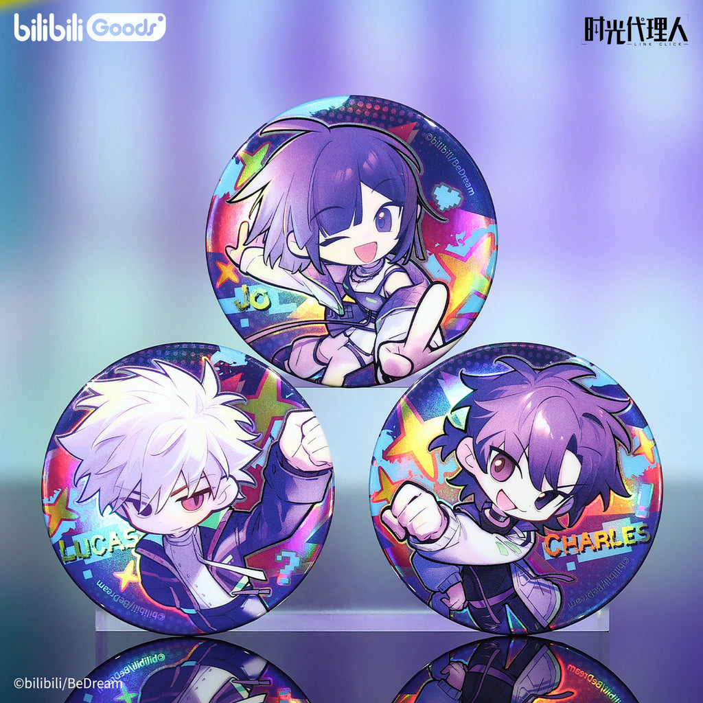 Link Click | Tou Lie Shi Jian De Tian Cai Series Badge & Acrylic Standee