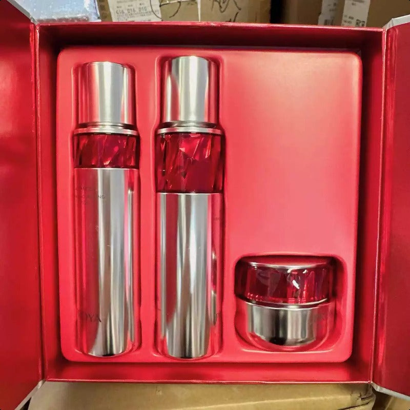 PROYA Ruby Cream Skincare Set-Light Moisturizing Cream(essence120ml+Emulsion120ml+Light Moisturizing Cream50g)