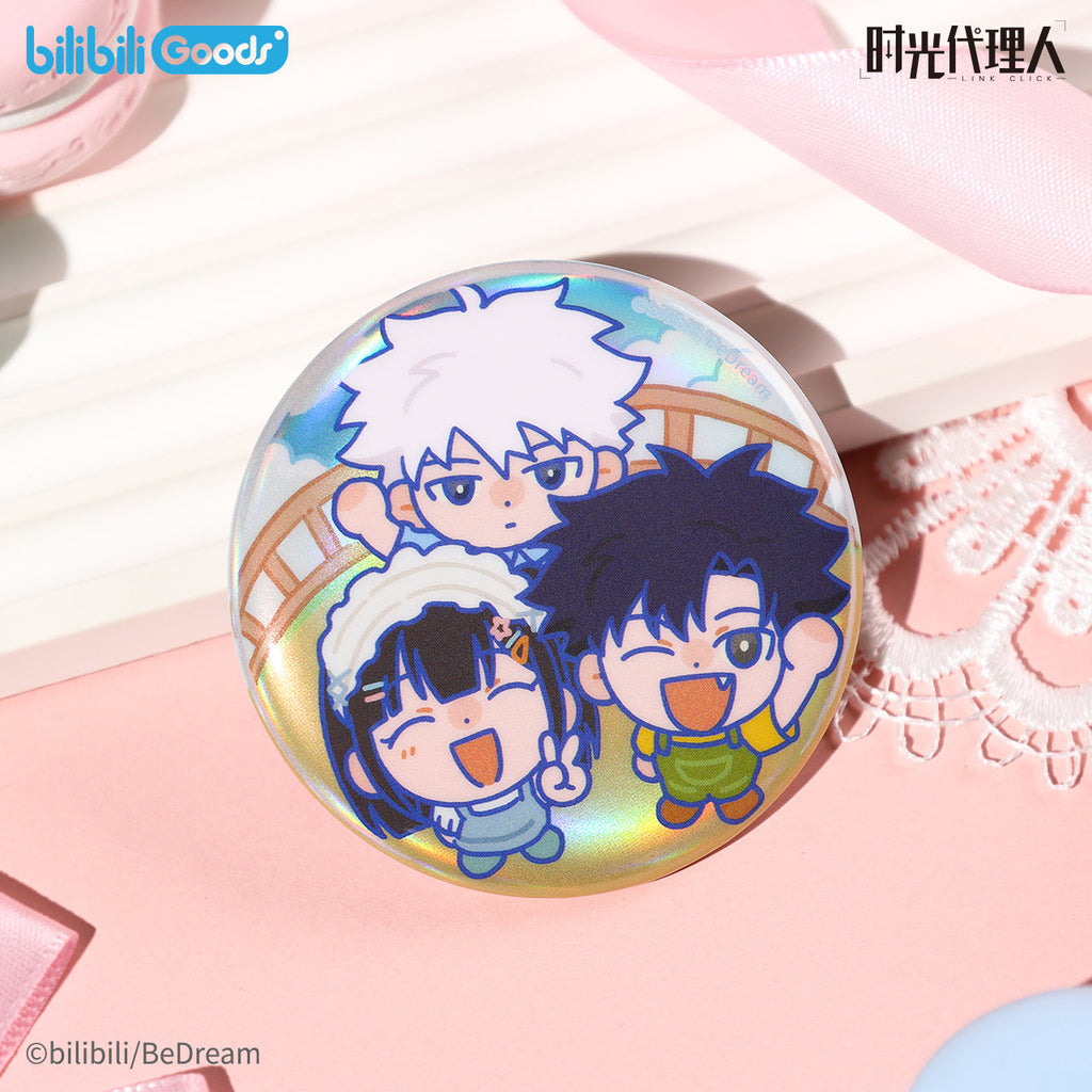 Link Click | Huan Ying Guang Ling Series Magnetic Memo & Badge & Holographic Ticket Set