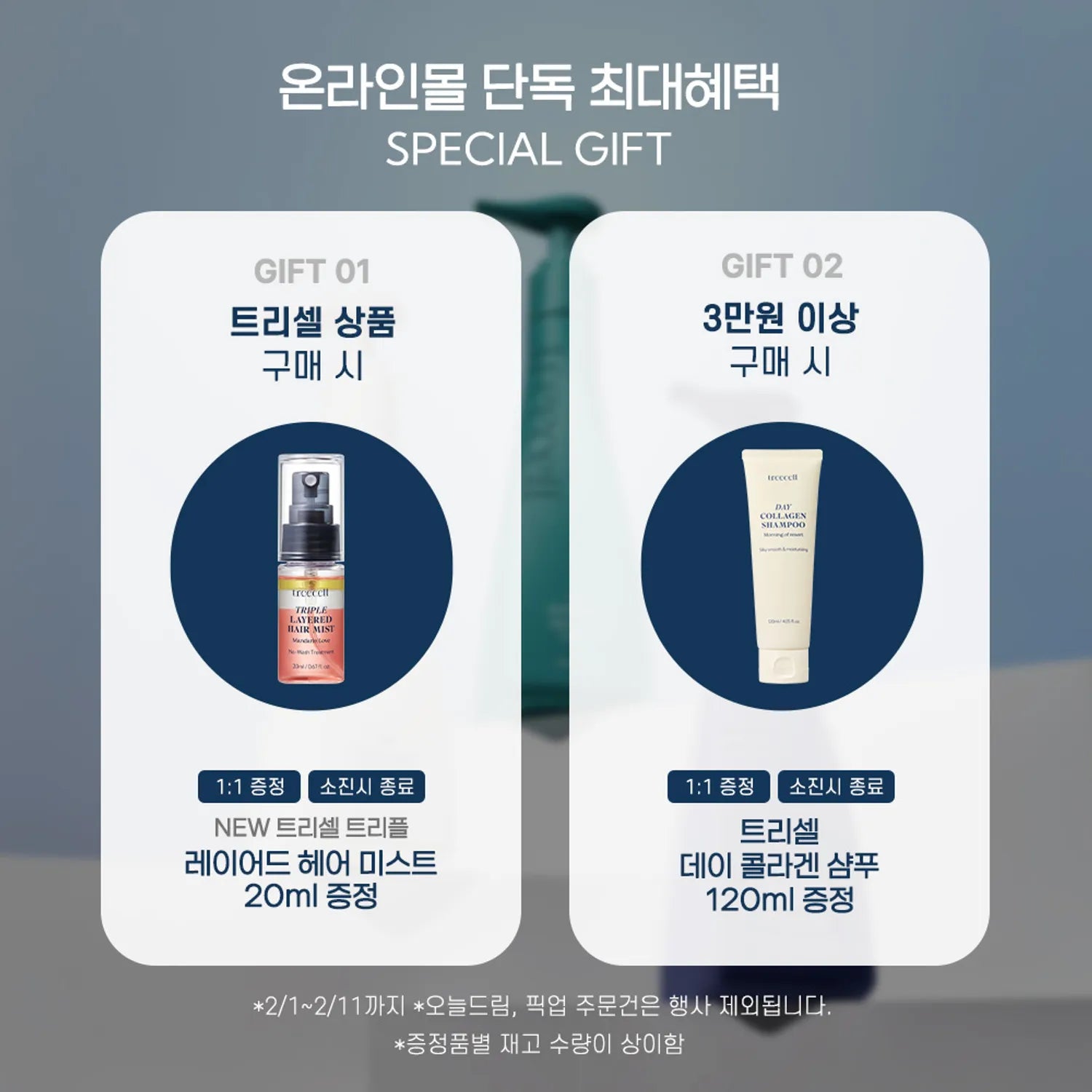 Treecell Anti Dandruff Shampoo Ocean Breeze Set (360ml+120ml)