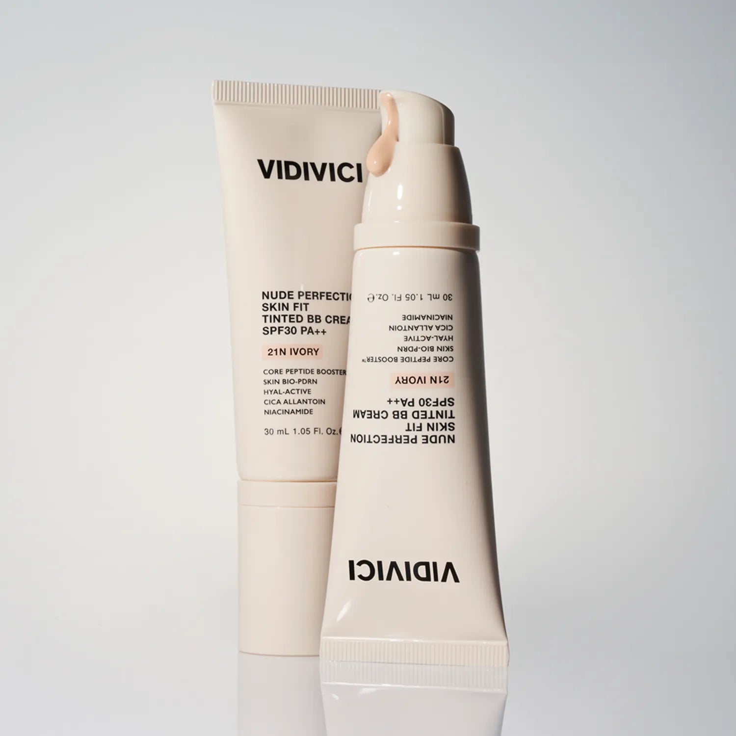 VIDIVICI Nude Perfection Skin Fit SPF30 Tnted BB Cream 30ml Set (+BB Cream Mini 5ml) (5 Colors)