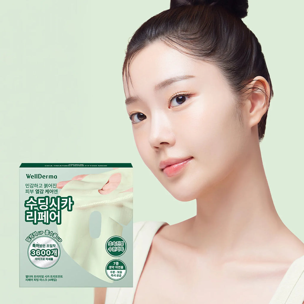 wellderma Cica Treatment Repair Fitting Mask Sheet 4ea