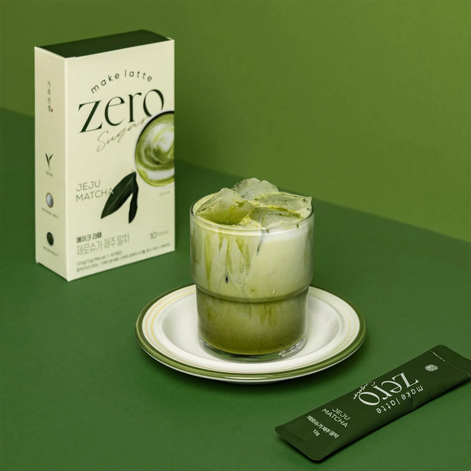 Garumaster Make Latte Zero Sugar #Jeju Matcha 12g*10ea