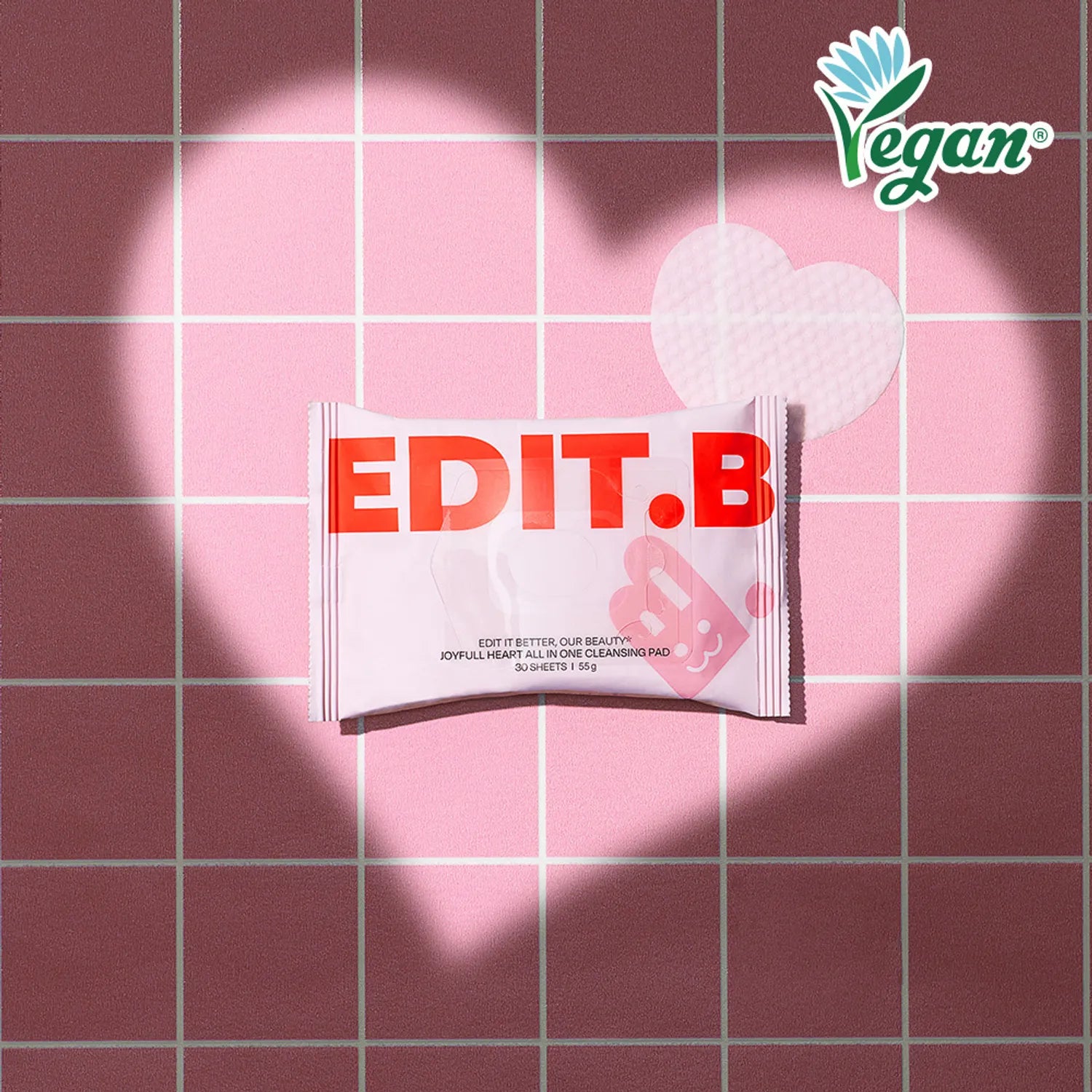 EDIT.B Joyfull Heart All In One Cleansing Pad 30P