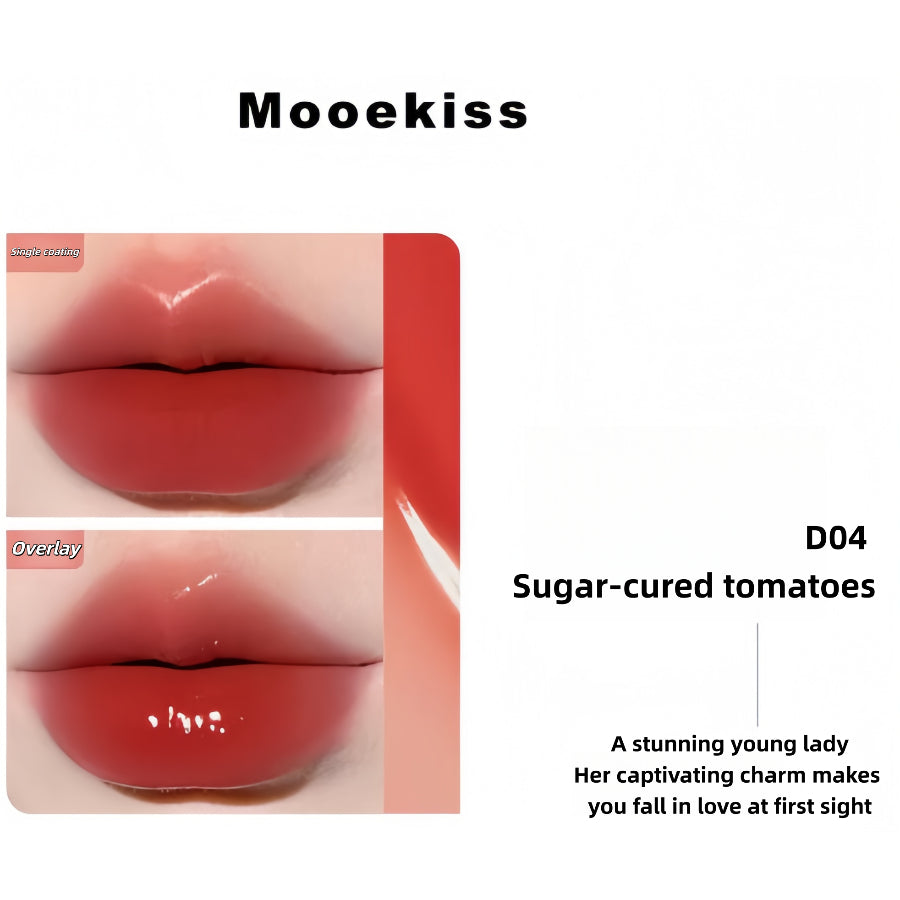 MOOEKISS Dual Essence Lip Glaze D04 Candied Tomato