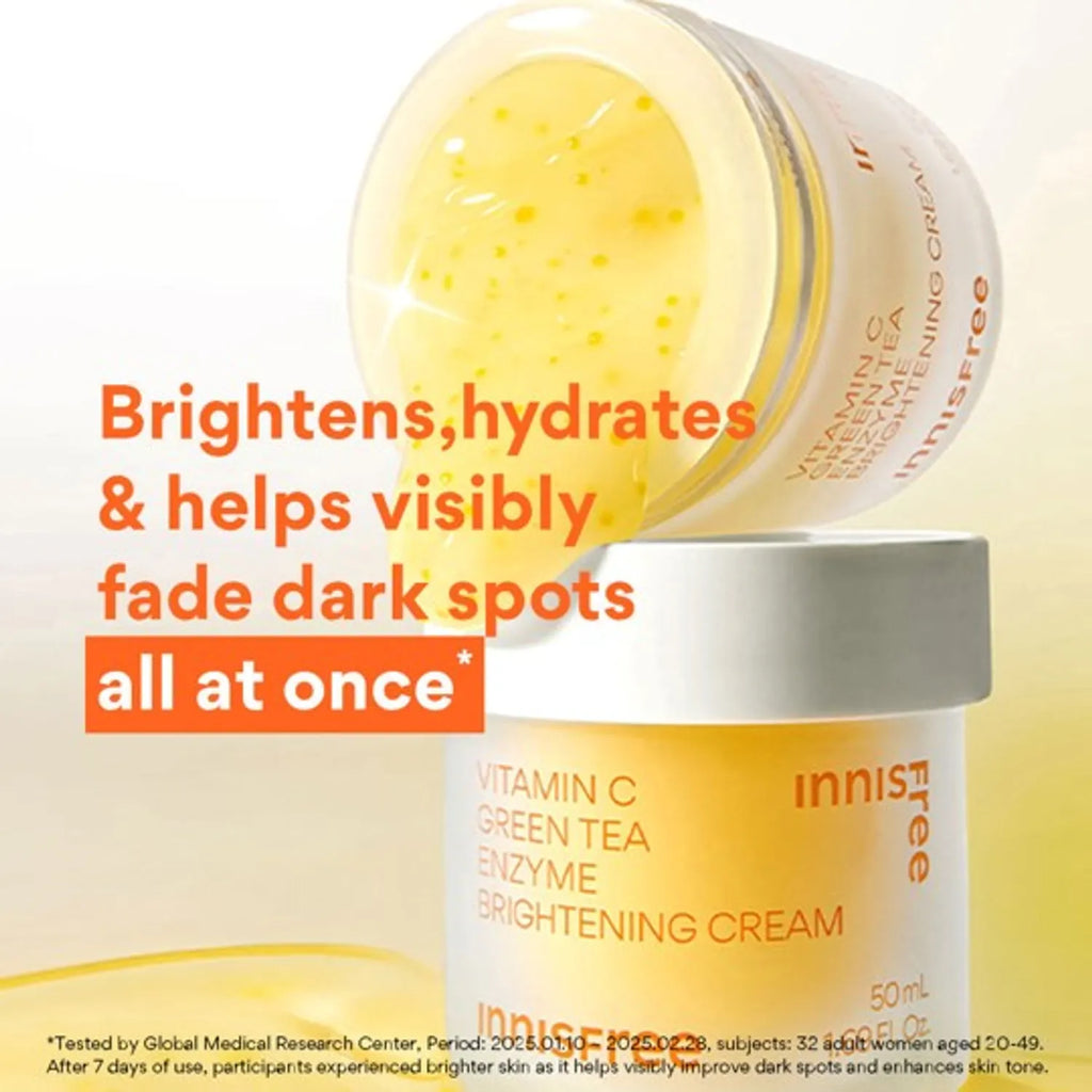 INNISFREE Vitamin C Green Tea Enzyme Brightening Cream 50ml Double Pack