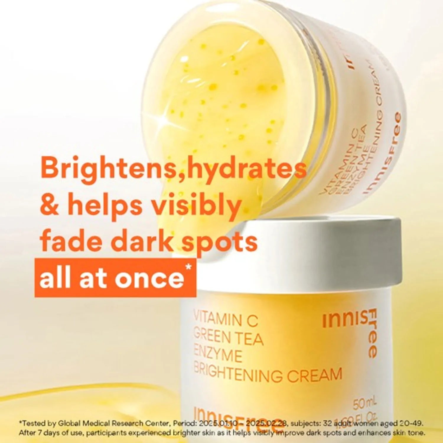 INNISFREE Vitamin C Green Tea Enzyme Brightening Cream 50ml Double Pack