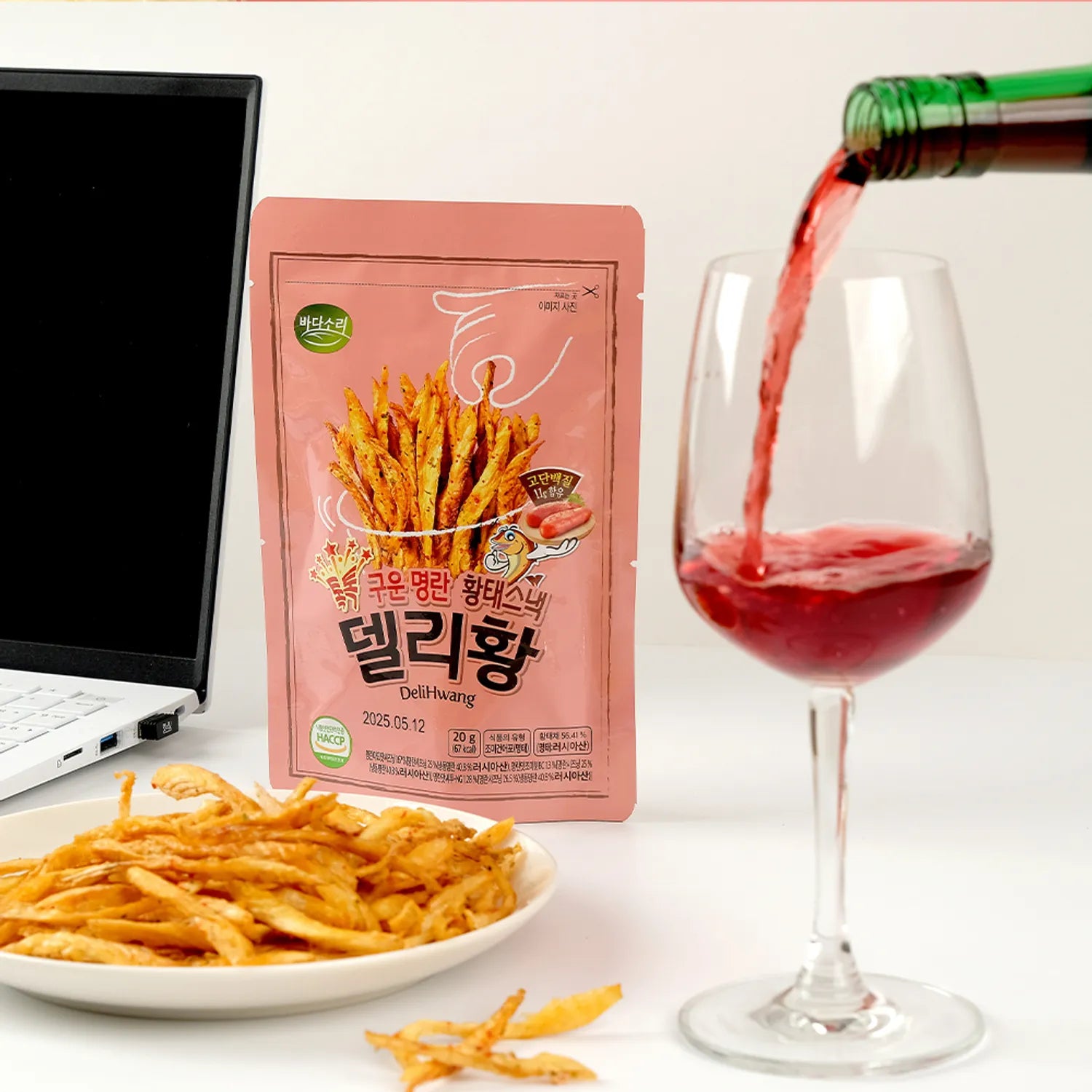 Deli Hwang Roasted Pollack Strips #Roasted Pollack Roe 20g