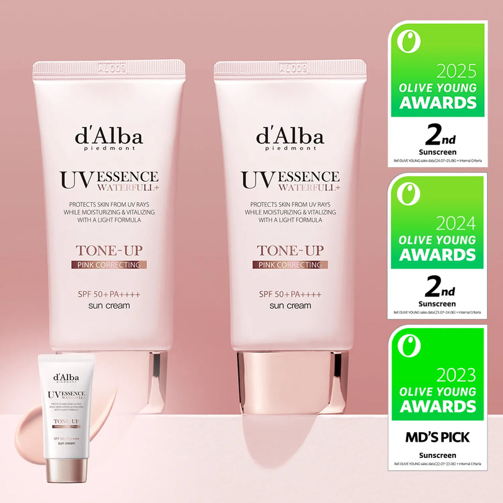 d'Alba [PINK CORRECTING] Waterfull Tone-Up Sun Cream Duo Set (50mL+50mL)