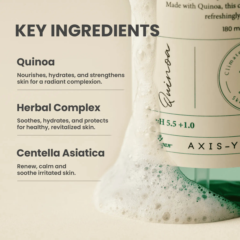 AXIS-Y Quinoa One-Step balanced Gel Cleanser 180mL