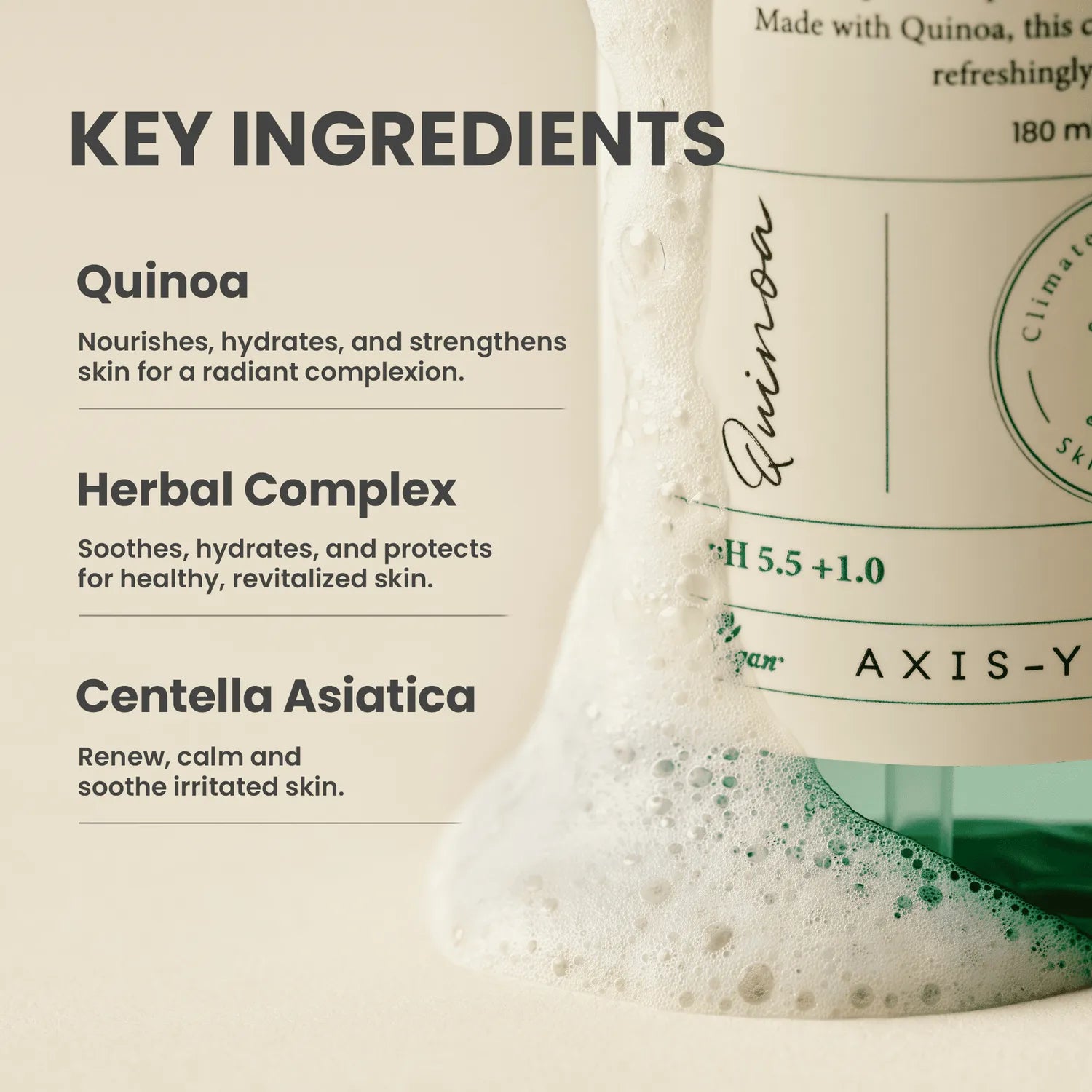 AXIS-Y Quinoa One-Step balanced Gel Cleanser 180mL