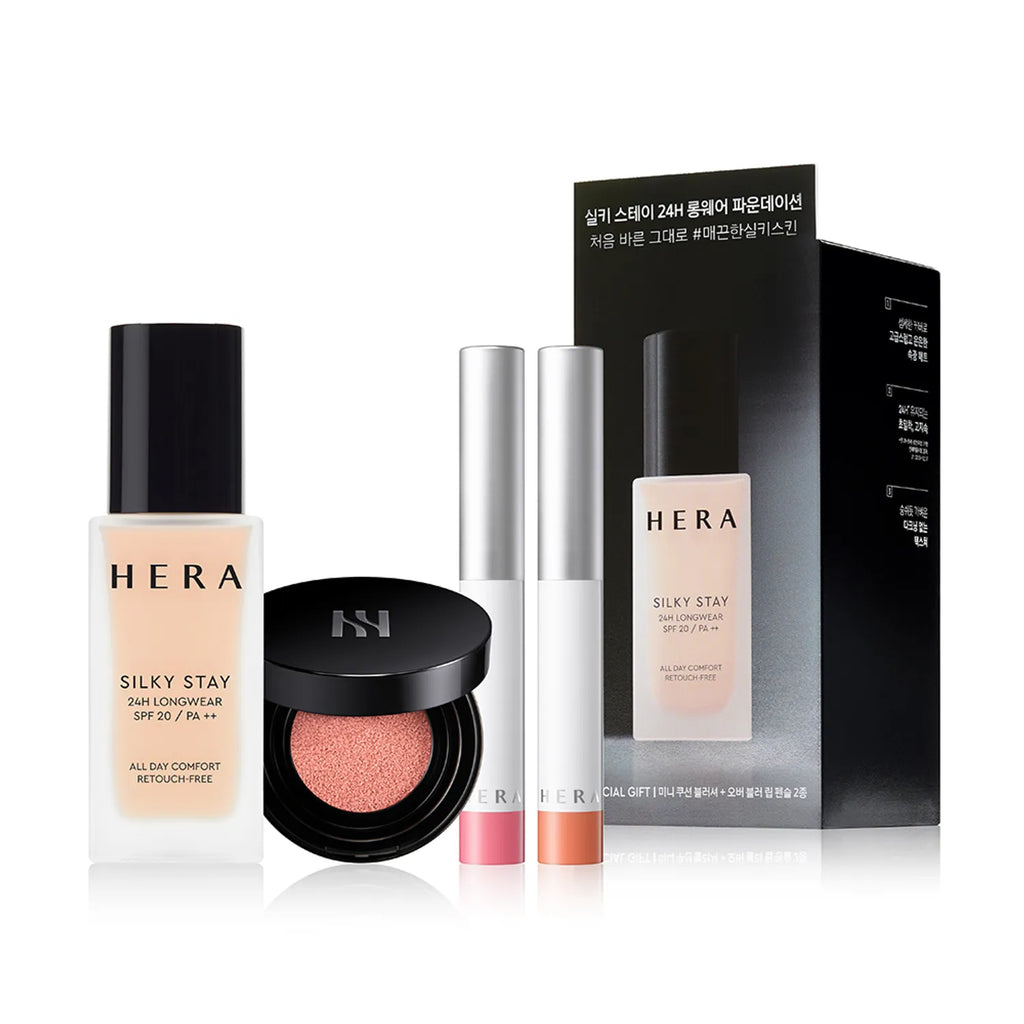 HERA Silky Stay 24H Longwear Foundation (Set/Single) (9 Shades)