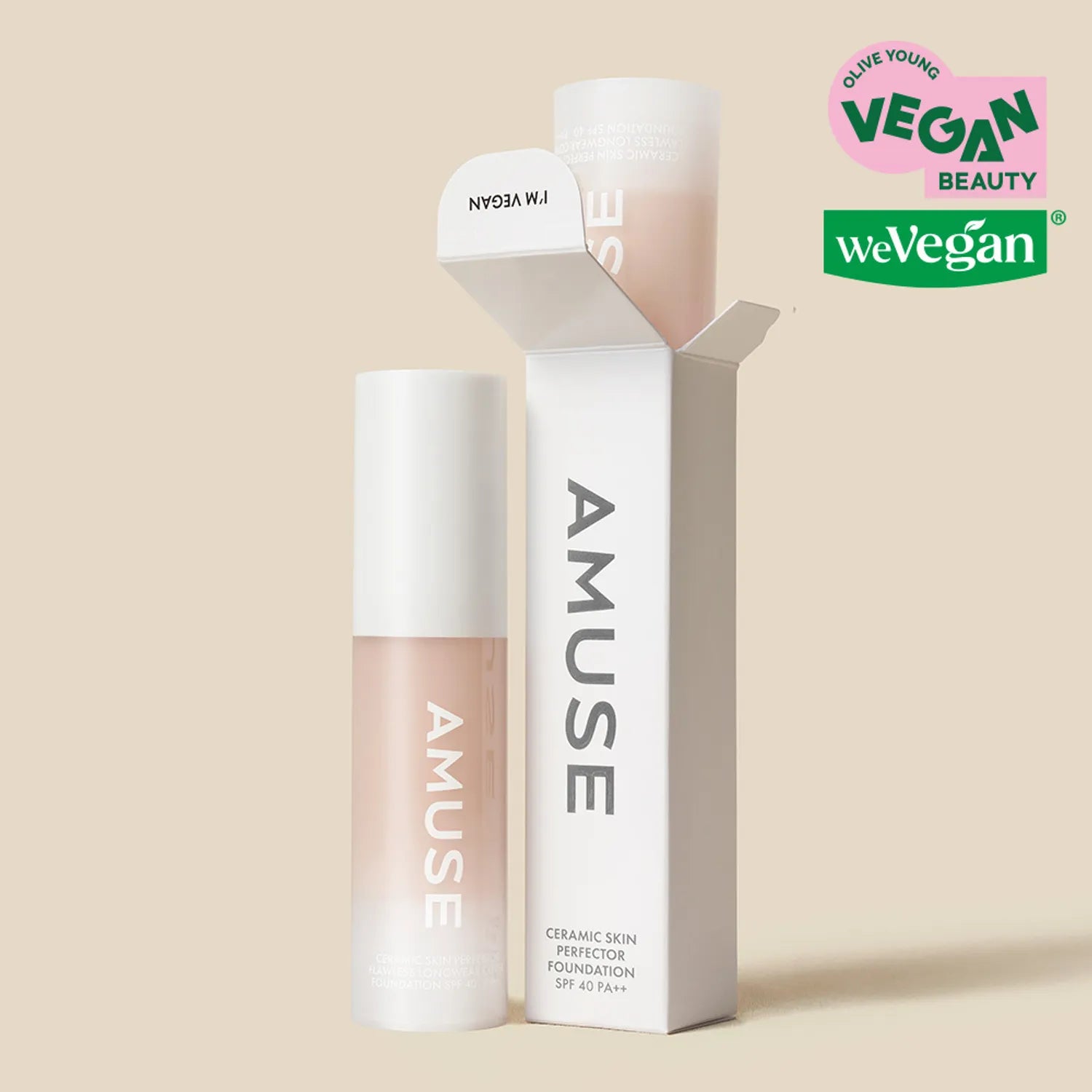 AMUSE Ceramic Skin Perfector Foundation 30ml/15ml