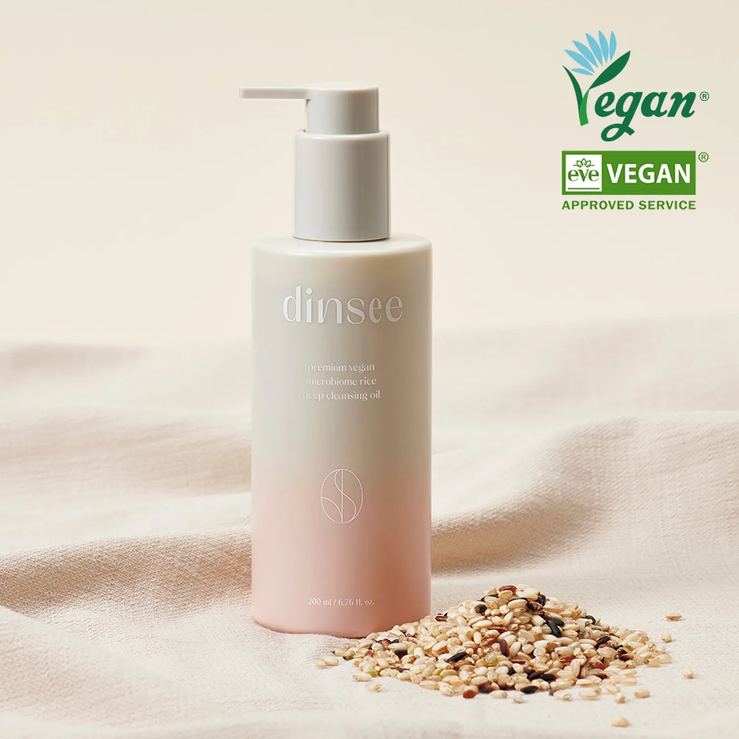 Dinsee Premium Vegan Microbiome Rice Deep Cleansing Oil 200ml