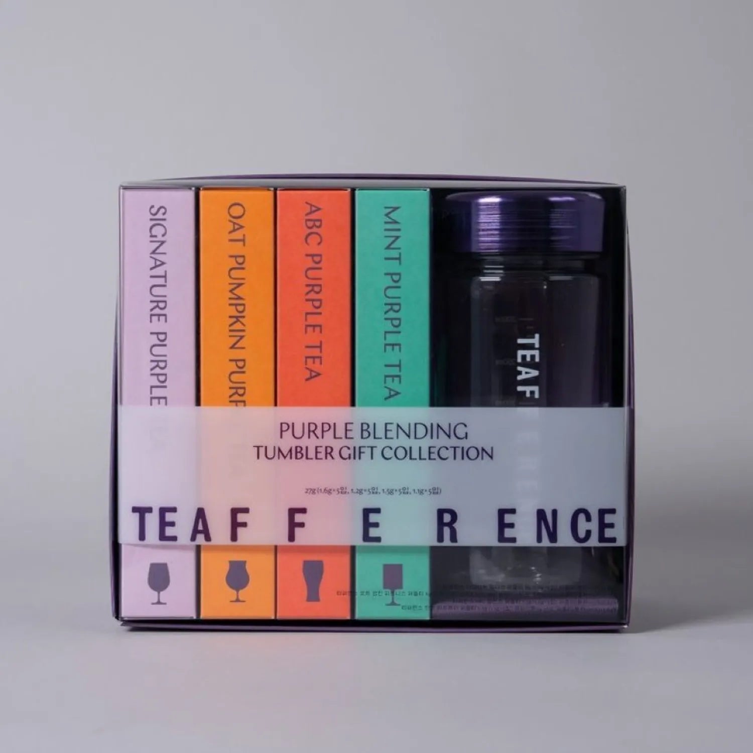TEAFFERENCE Purple Blending Tumbler Gift Collection 20ea Set