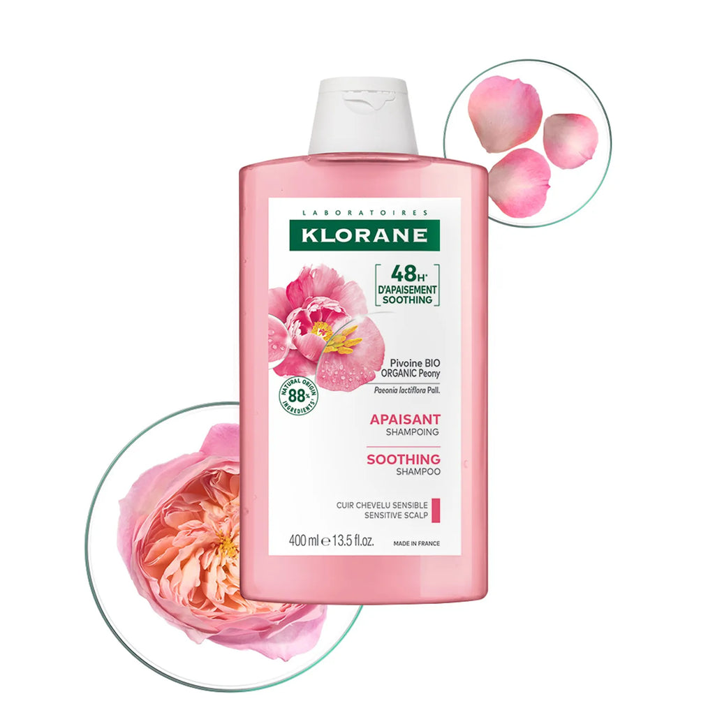 KLORANE Soothing Sensitive Scalp Shampoo with Peony 400mL (NEW)