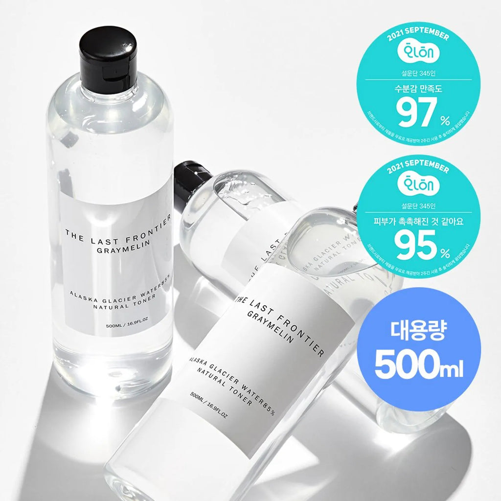 GRAYMELIN Alaska Galcier Water 85% Natural Toner 500mL