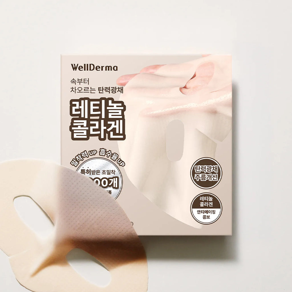 wellderma Retinol Collagen Lifting Restore Fitting Mask Sheet 4ea