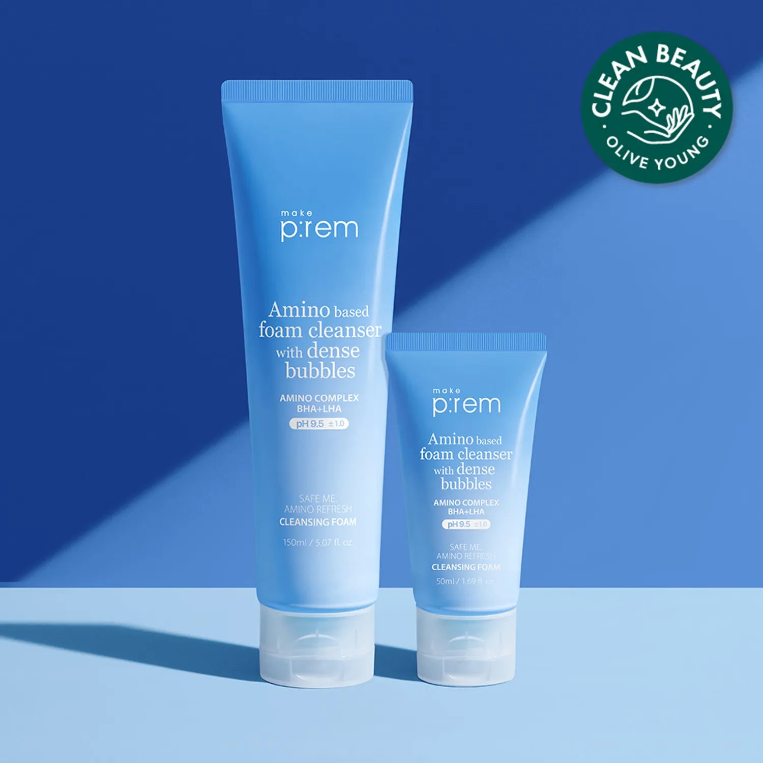 makeprem Safe Me Amino Refresh Cleansing Foam 150ml Set (+50ml)