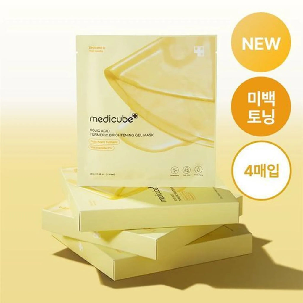 medicube Kojic Acid Turmeric Brightening Gel Mask Sheet 4ea