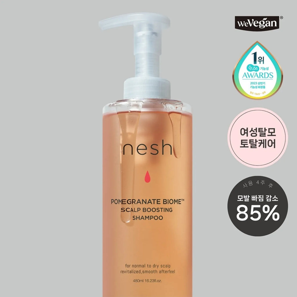 nesh Pomegranate Biome Scalp Boosting Shampoo 480ml