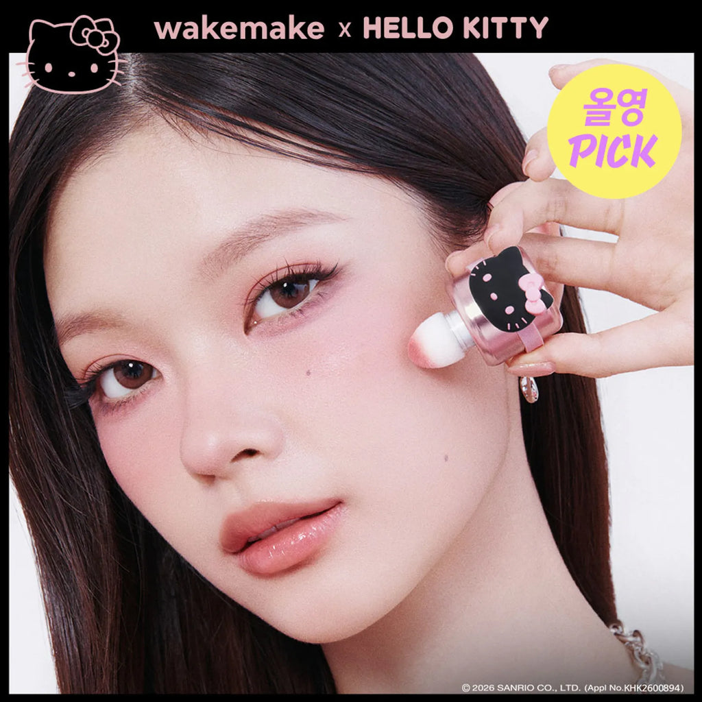 [HELLO KITTY] WAKEMAKE Shaking Blur Cheek (2 Colors)