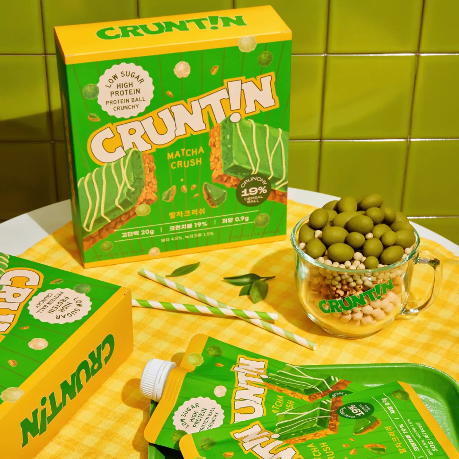 CRUNTIN Protein Shake Matcha Crush 50g