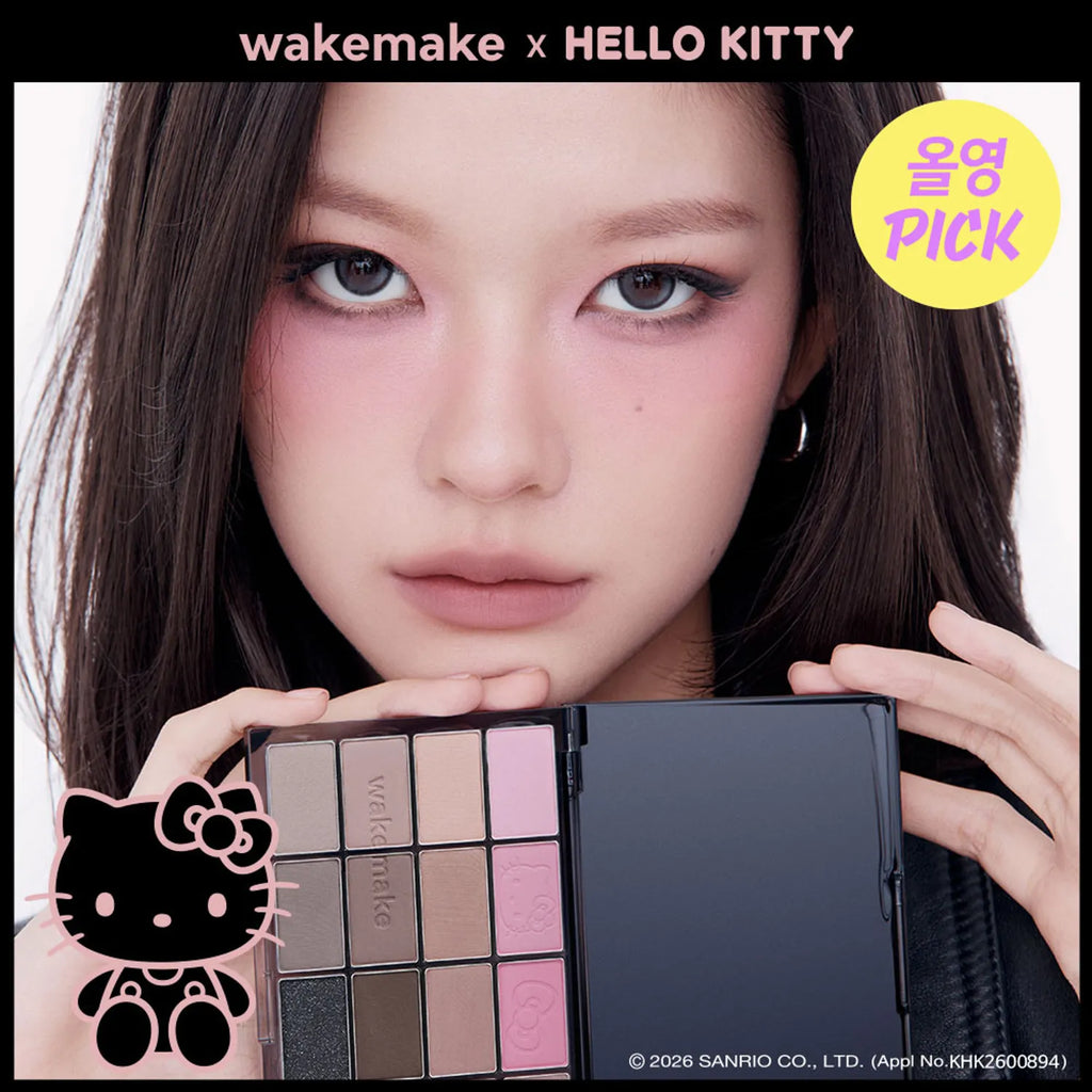 [HELLO KITTY] WAKEMAKE Soft Blurring Eye Palette (4 Options)