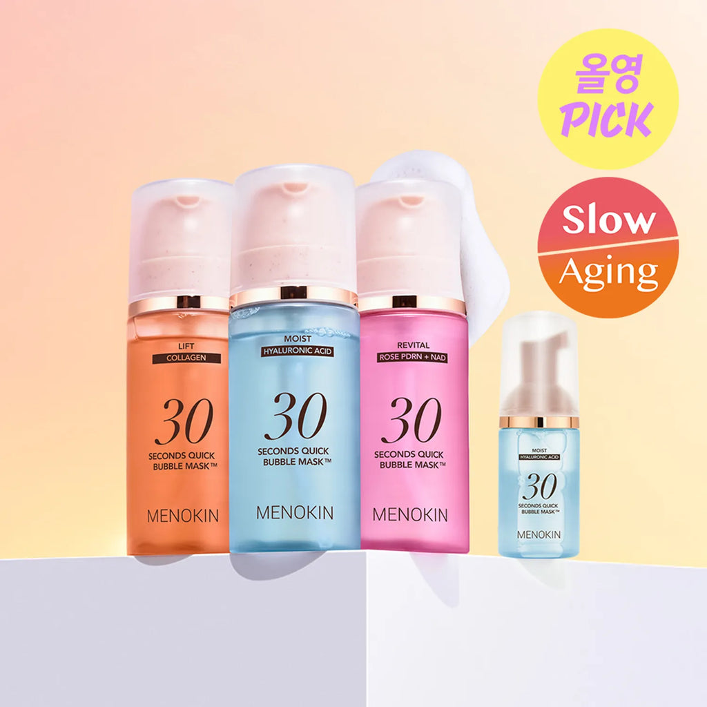 MENOKIN 30 Seconds Quick Bubble Mask Set