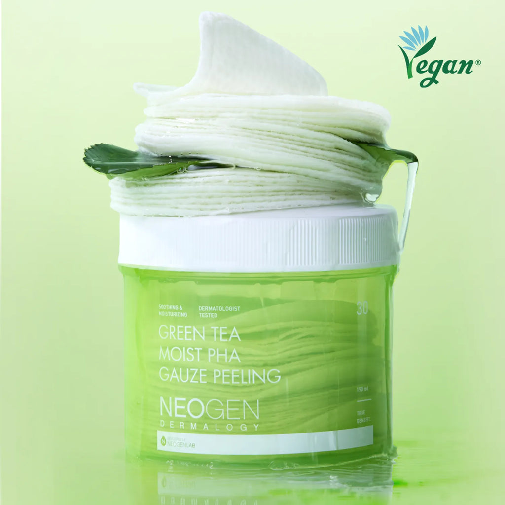 Neogen Dermalogy Green Tea Moist PHA Gauze Peeling 30 Sheets