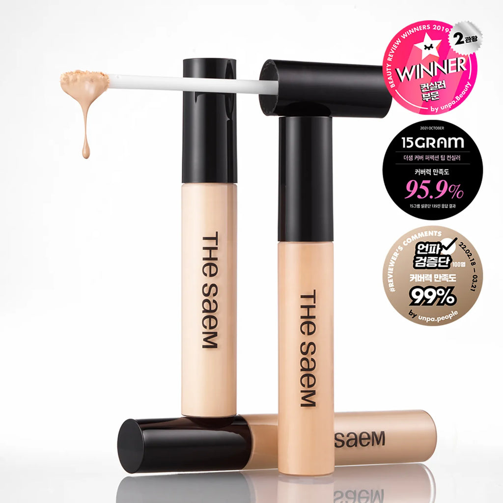 THE SAEM Cover Perfection Tip Concealer 9.5g (7 Shades)