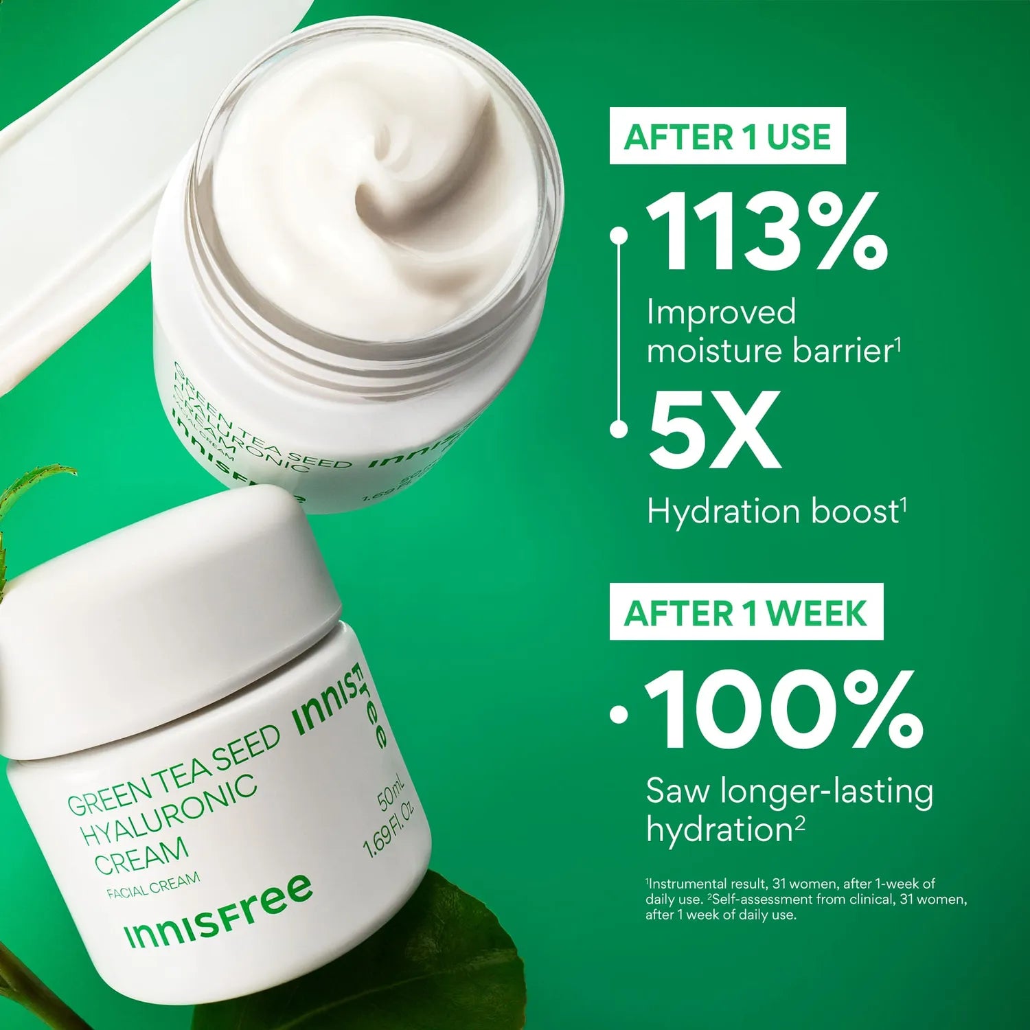 innisfree Green Tea Seed Hyaluronic Cream 50mL