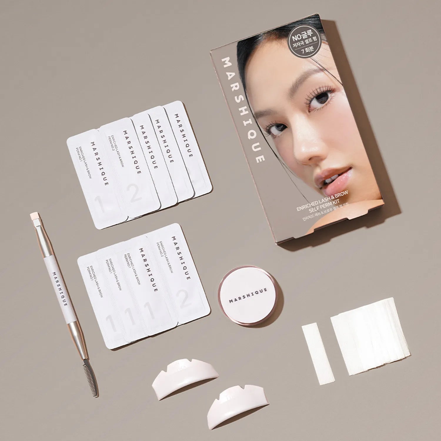 MARSHIQUE Enriched Lash & Brow Self Perm Kit 7 Servings