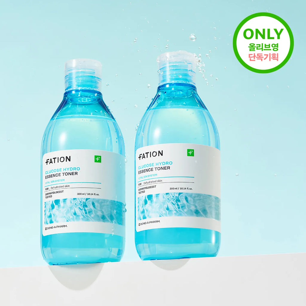 FATION Glucose Hydro Essence Toner 300ml Double Pack (+300ml)