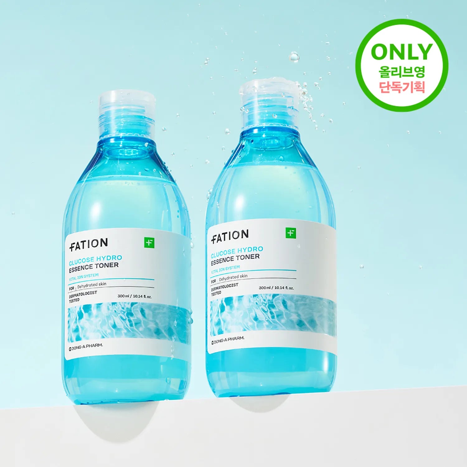 FATION Glucose Hydro Essence Toner 300ml Double Pack (+300ml)