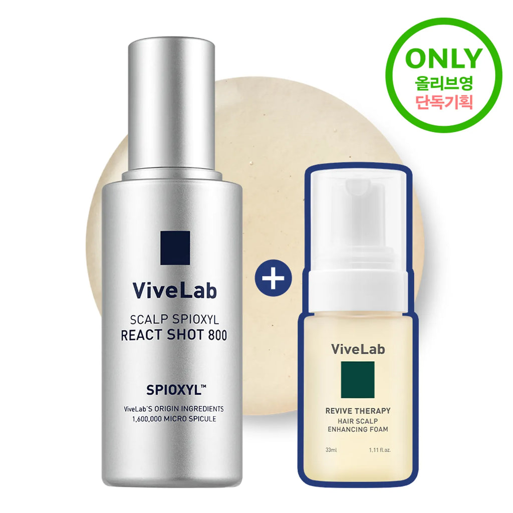 vivelab Scalp Spioxyl React Shot 800 50ml Set (+Enhancing Foam 30ml)