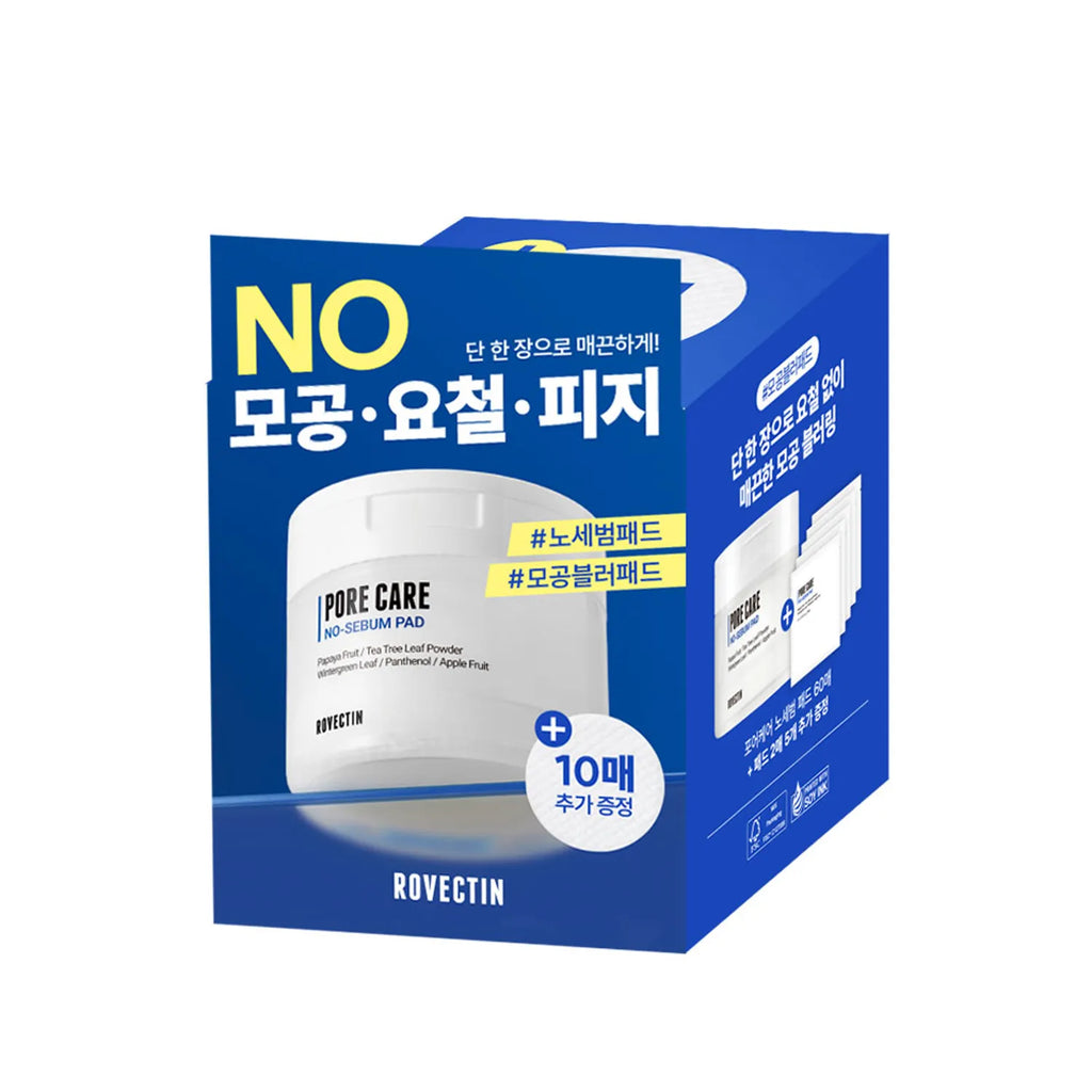 ROVECTIN Pore Care No Sebum Pad 60P (+10P)