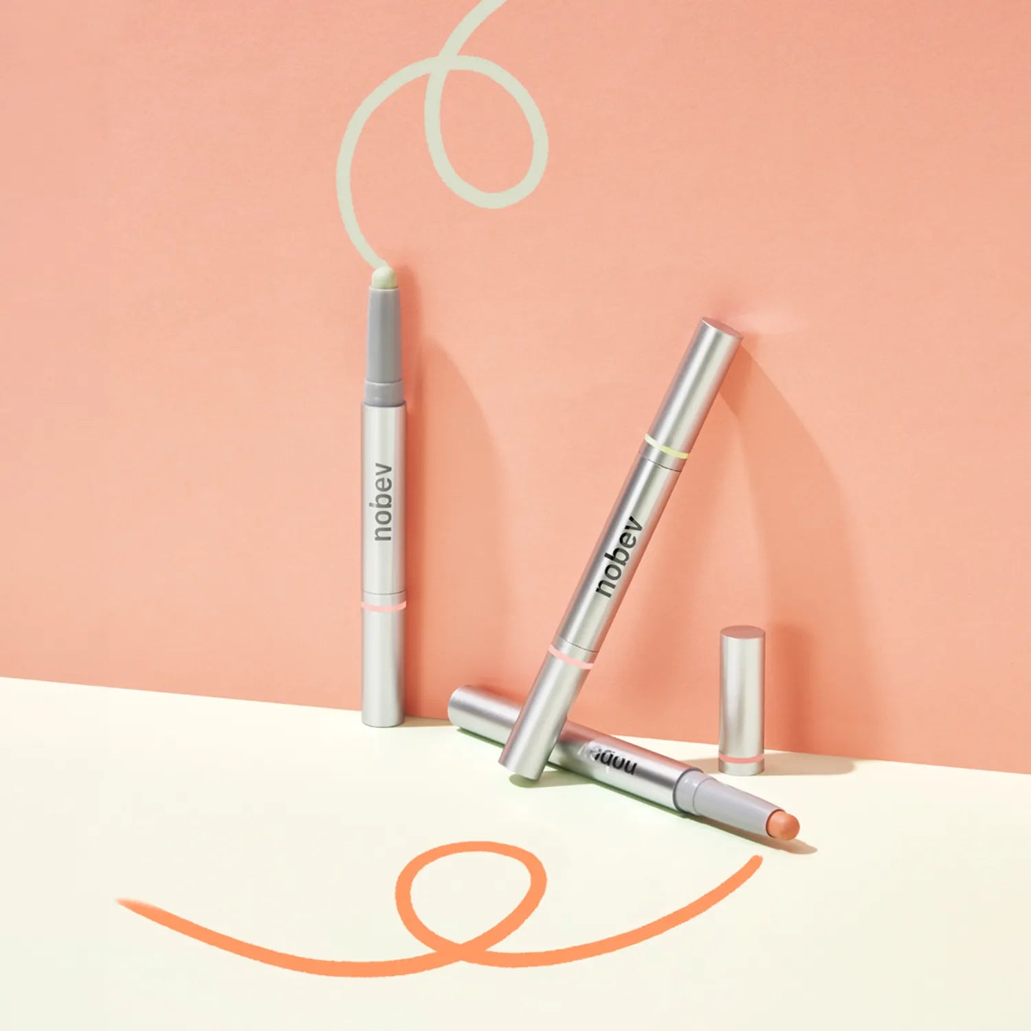 nobev Color Corrector Soft Dual Pencil 2.2g