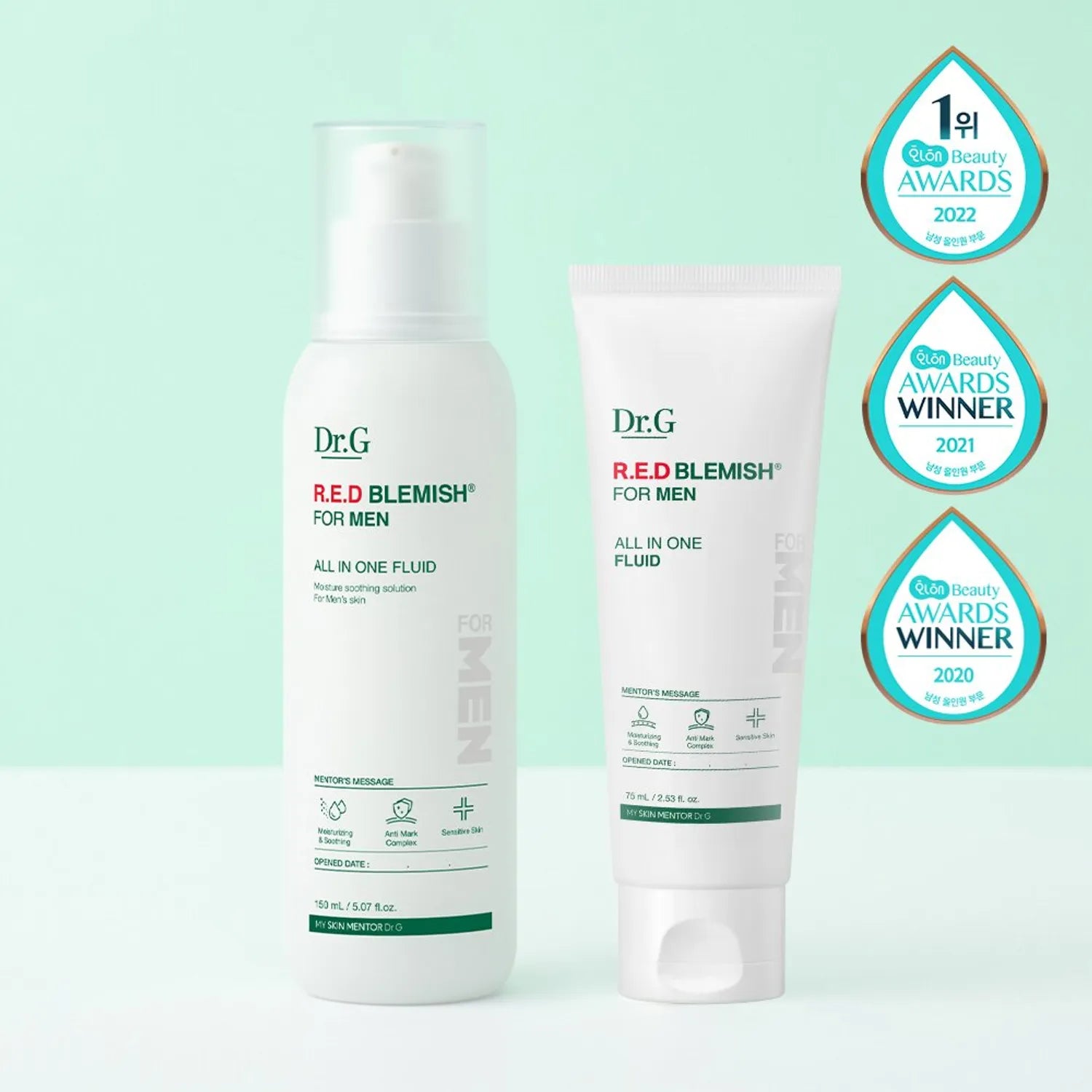 Dr.G Red Blemish For Men All In One Fluid 150mL Special Set (+75mL)