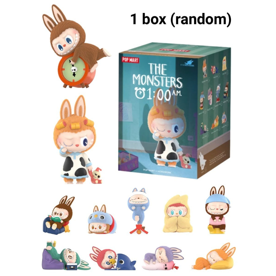 Authentic POP MART THE MONSTERS Labubu 1:00AM (1EA Sealed Random Box),  Emotional Gift, Back To School Gift, Kawaii Room Decor
