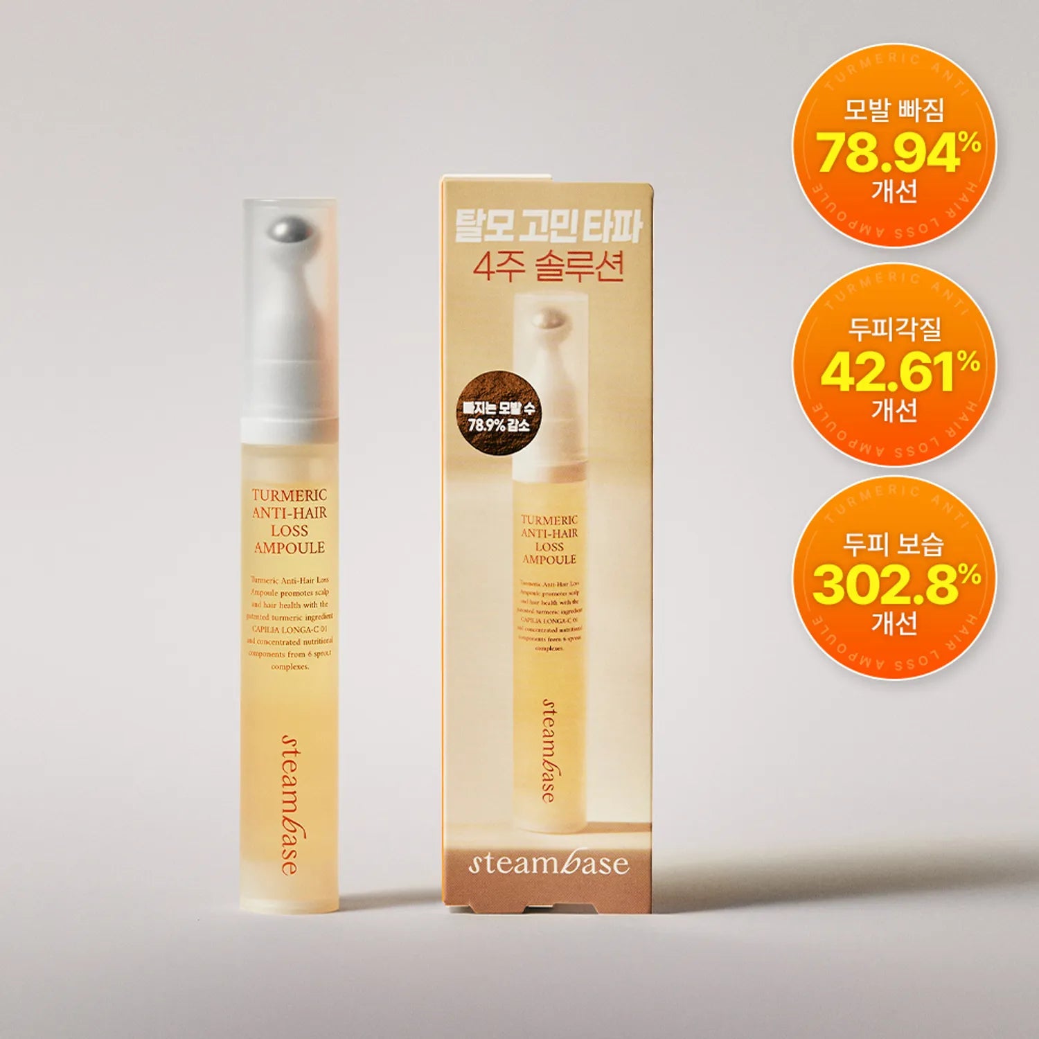 STEAMBASE Turmetic Anti-Hair Loss Ampoule 15ml