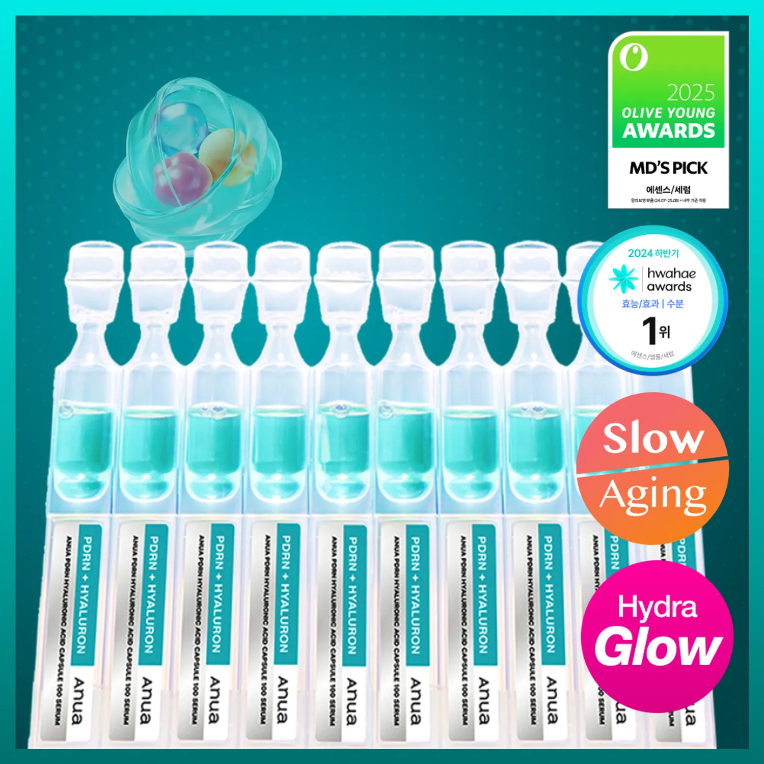 Anua PDRN Hyaluronic Capsule 100 Serum (1ml*10ea)