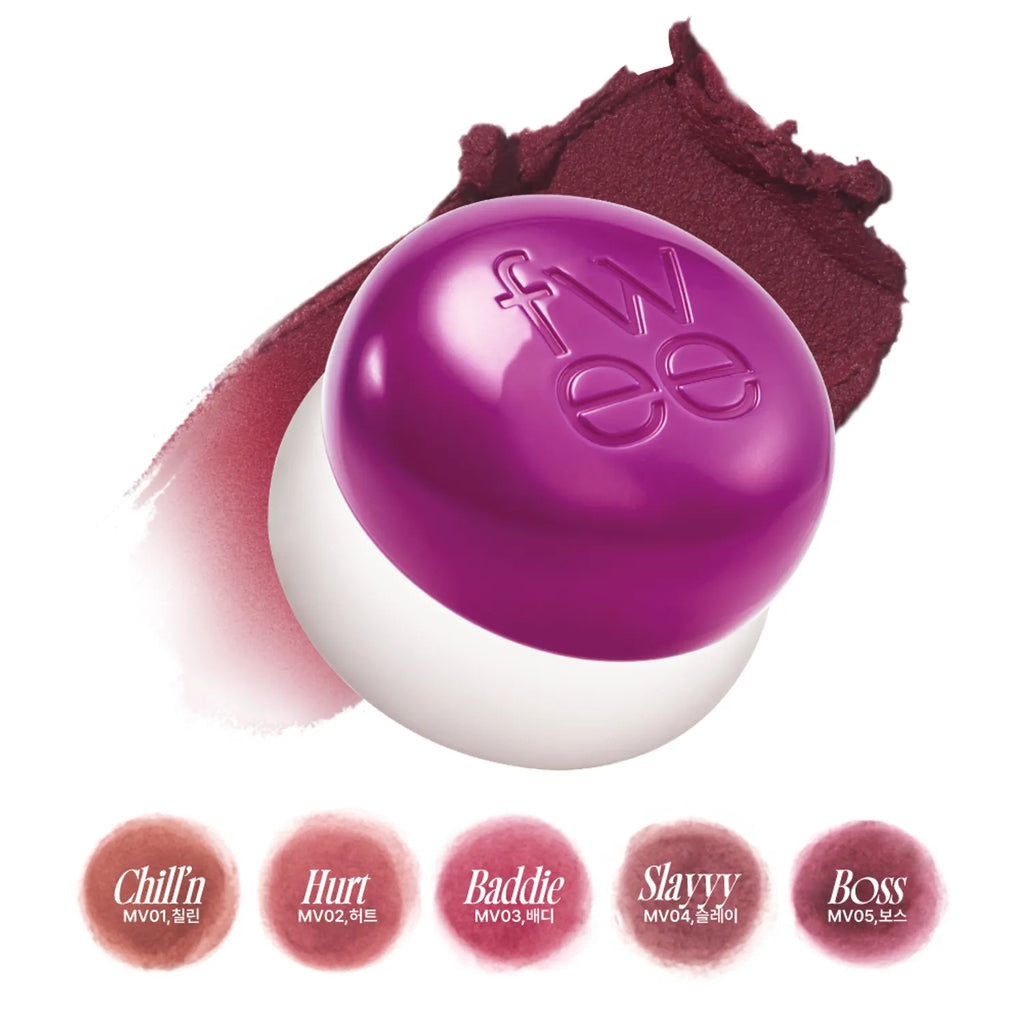 fwee Lip & Cheek Blurry Pudding Pot (Set/Single) (35 Colors)